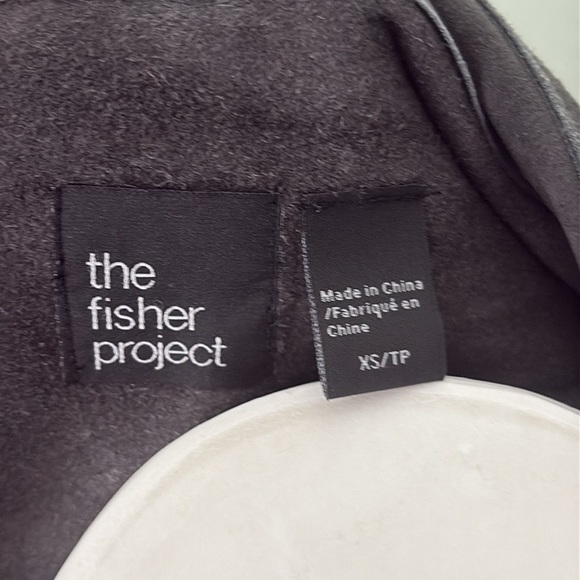 Eileen Fisher The Fisher Project Soft Suede Kimono Jacket, Cinder XS - Picture 10 of 11